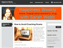 Tablet Screenshot of happinessweekly.org